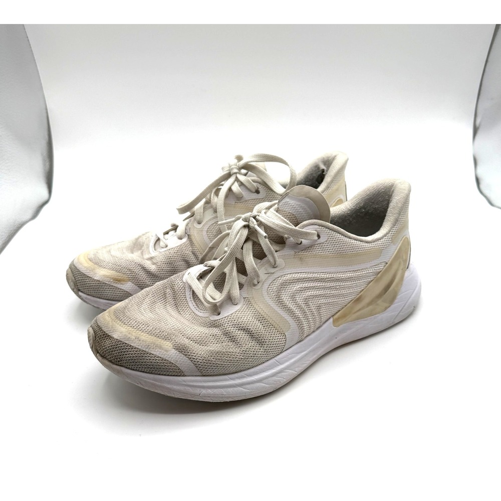 Lululemon Blissfeel Run 2 Running Sneaker Ivory White Beige Womens Size‎ 11 Worn